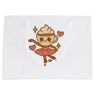 Grand Sac Cadeau Carte d'identité italienne Cappuccina Ballerina