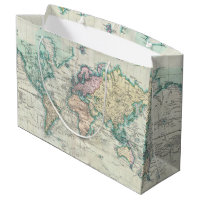 Carte vintage du monde (1801)