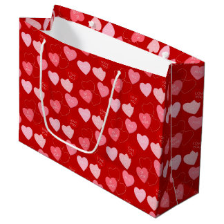 Grand Sac Cadeau Cascade Candy Heart