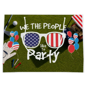 Grand Sac Cadeau Célébration du 14 juillet pour golfeur