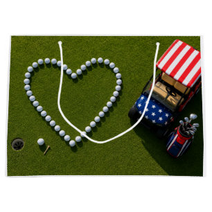 Grand Sac Cadeau Célébration du 14 juillet pour golfeur
