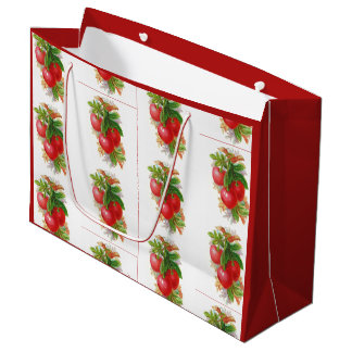 Grand Sac Cadeau Cerises vintages