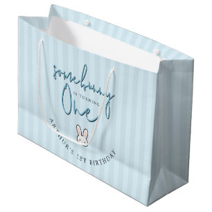 Grand Sac Cadeau Certains Bunny a un an 1ère fête d'anniversaire
