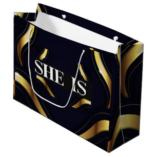 Grand Sac Cadeau C'EST SON PROPRE CADEAU BOSS Luxuy
