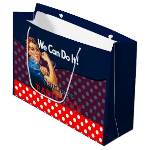 Grand Sac Cadeau C'est votre Rosie Party personnalisée Personnalise