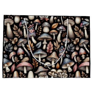 Grand Sac Cadeau Champignons mystiques