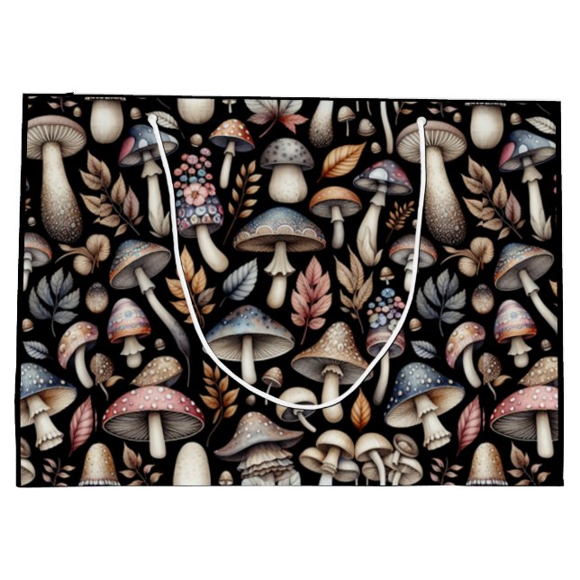 Grand Sac Cadeau Champignons mystiques (Dos)