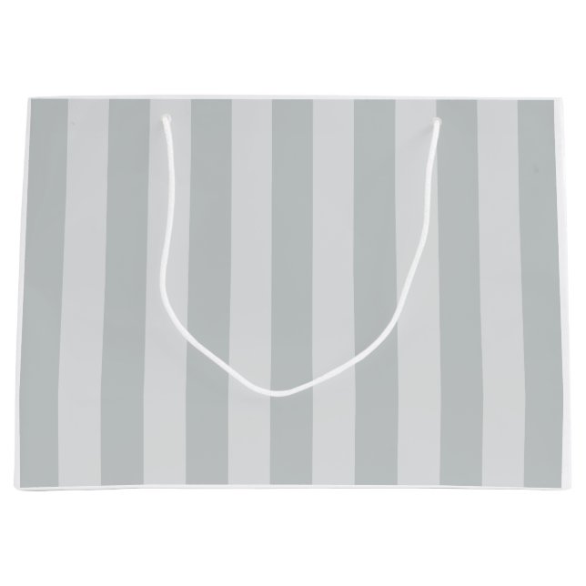 Grand Sac Cadeau Changer les bandes grises en n'importe quelle Pers (Devant)