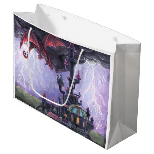 Grand Sac Cadeau Château du dragon