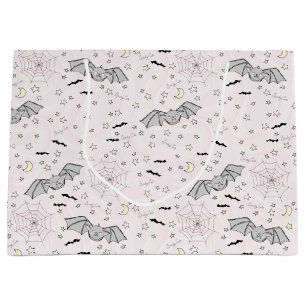 Grand Sac Cadeau Chauves-souris roses Éffrayant Bébé mignonne fille