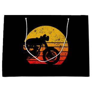 Grand Sac Cadeau Chemise moto Vintage T-shirt rétro pour Cafe Ra