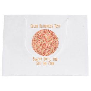 Grand Sac Cadeau Chemise T Couleur Aveugle - Drôle test Couleur Ave
