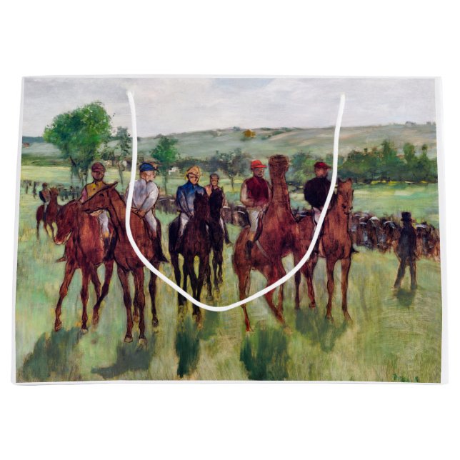 Grand Sac Cadeau Chevaux de course, Edgar Degas (Devant)