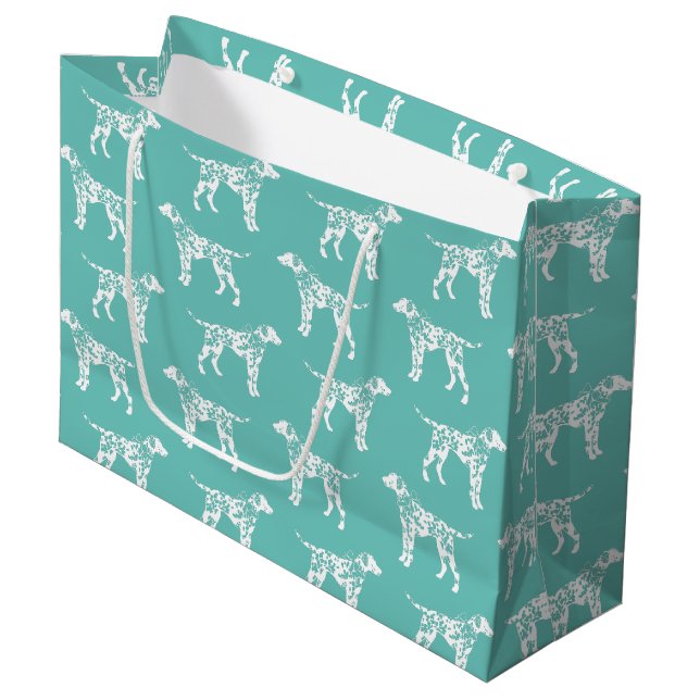 Grand Sac Cadeau Chien dalmate chiot (Devant Angle)