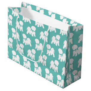 Grand Sac Cadeau Chien de Bichon Frise Puppy