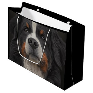 Grand Sac Cadeau Chien de montagne de Bernese