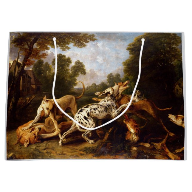 Grand Sac Cadeau Chiens combattant (par Frans Snyders) (Devant)
