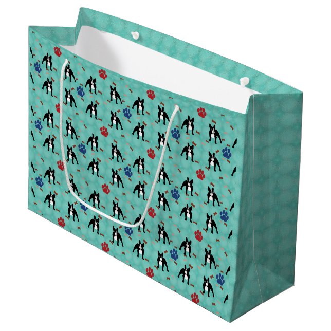 Grand Sac Cadeau Chiffre de taureau français (Devant Angle)