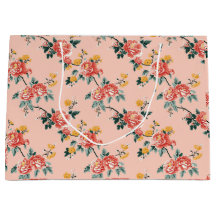 Chinoiserie rose pâle Floral