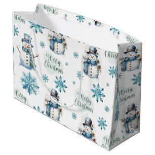 Grand Sac Cadeau Christmas Snowman