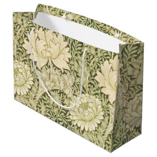 Grand Sac Cadeau Chrysanthème par William Morris, Art Vintage