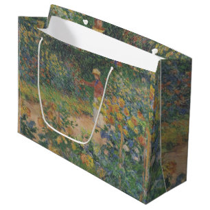 Grand Sac Cadeau Claude Monet 1895 Vintage dans le jardin