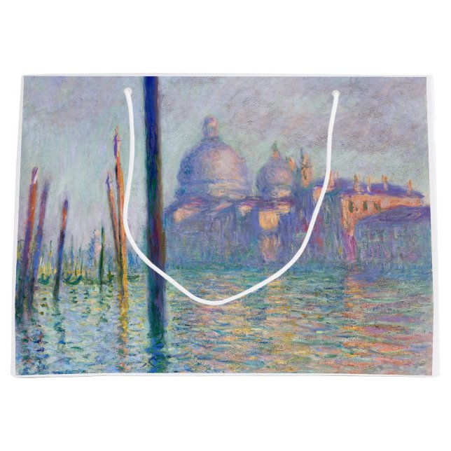 Grand Sac Cadeau Claude Monet - Grand Canal, Venise (Devant)