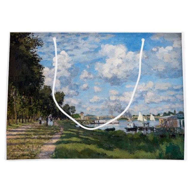 Grand Sac Cadeau Claude Monet - Le Bassin d'Argenteuil (Devant)