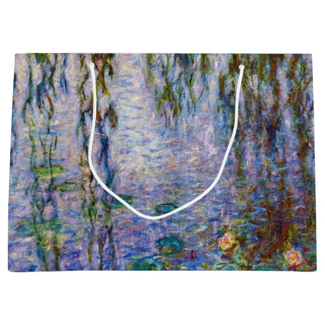Grand Sac Cadeau Claude Monet - Lys d'eau (Devant)
