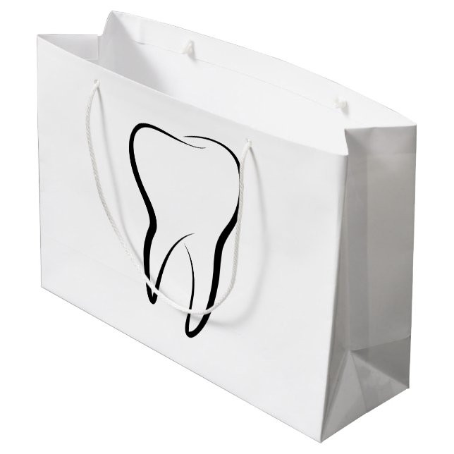 Grand Sac Cadeau Clinique dentaire dentaire dentaire Médicale (Dos Angle)