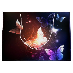 Grand Sac Cadeau Clowing Night Butterflies