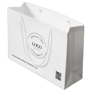 Grand Sac Cadeau Code QR instantané Promotion du logo Entreprise pe