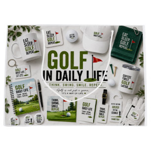 Grand Sac Cadeau Collection Golf au Quotidien