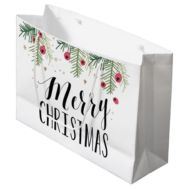 Grand Sac Cadeau Collection Merry Berry (Devant Angle)