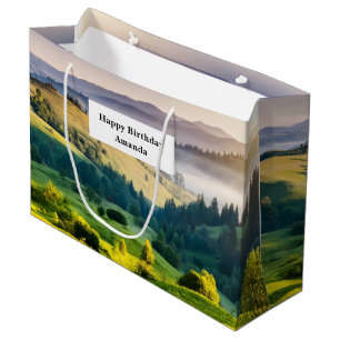 Grand Sac Cadeau Collines ondoyantes Photo de nature panoramique po