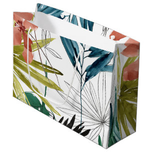 Grand Sac Cadeau Composition tropicale