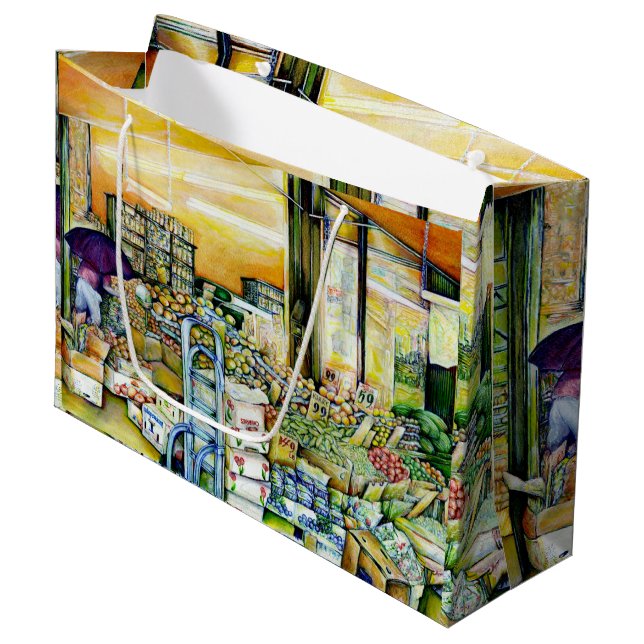 Grand Sac Cadeau Compromettre la gentrification artistique (Devant Angle)