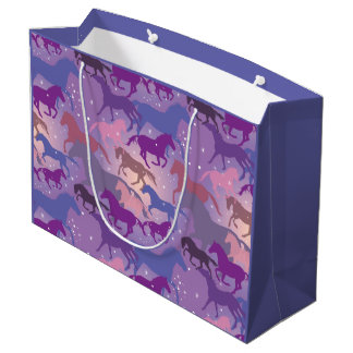 Grand Sac Cadeau Conception de beaux chevaux 