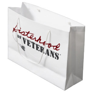 Grand Sac Cadeau Conception de fierté militaire des sœurs de vétéra