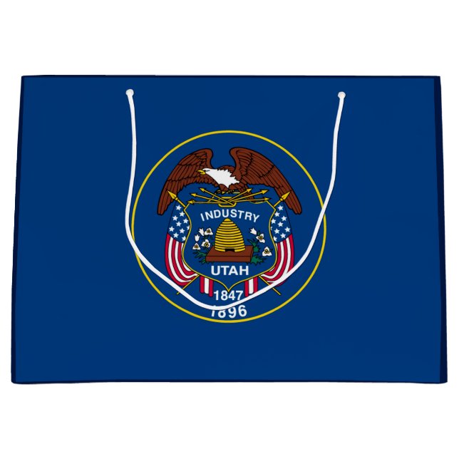 Grand Sac Cadeau Conception de l'indicateur d'état Utah (Devant)