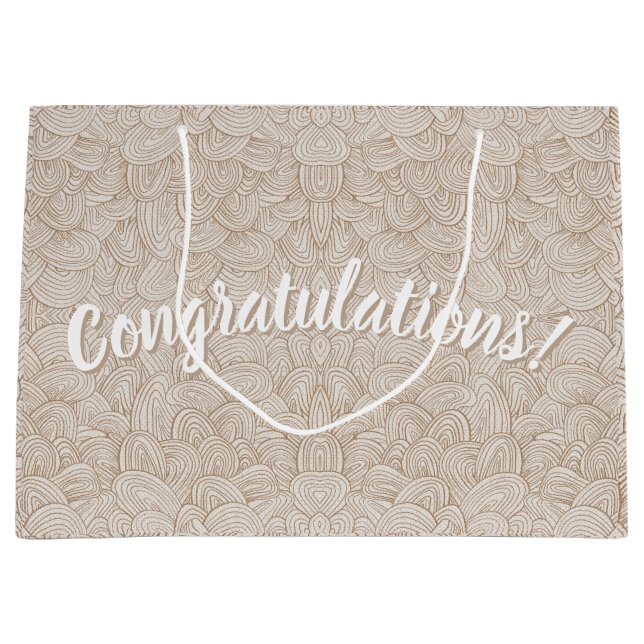 Grand Sac Cadeau Congratulations!- Quantum Weave Neutral Large Gift (Devant)