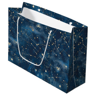 Grand Sac Cadeau Constellation céleste - Nuit étoilée (6)