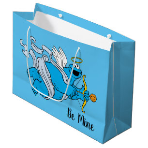 Grand Sac Cadeau Cookie Monster Valentine's Cupid