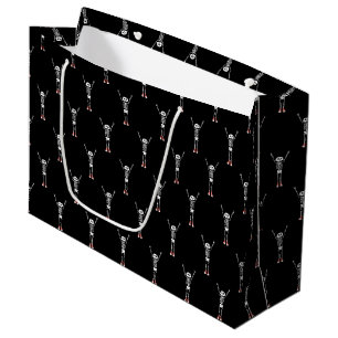 Grand Sac Cadeau Cool Skeleton Halloween Design