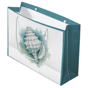 Grand Sac Cadeau Coquillage côtier/nautique