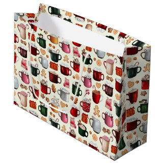 Grand Sac Cadeau Cosy cacao chaud Cabine et soins d'hiver