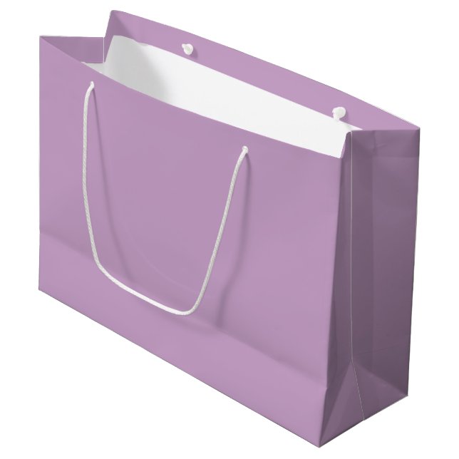 Grand Sac Cadeau Couleur solide Lilac (Devant Angle)
