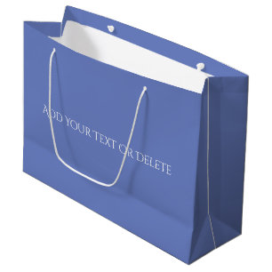 Grand Sac Cadeau Couleurs tendance - Couleur bleu bijou - Solide