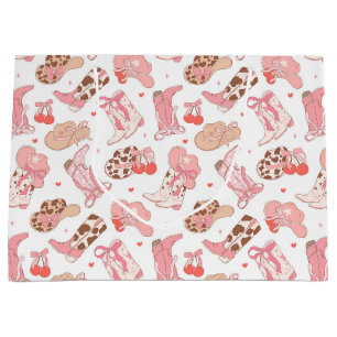 Grand Sac Cadeau Country Girl Cowboy Boots n’Casquette
