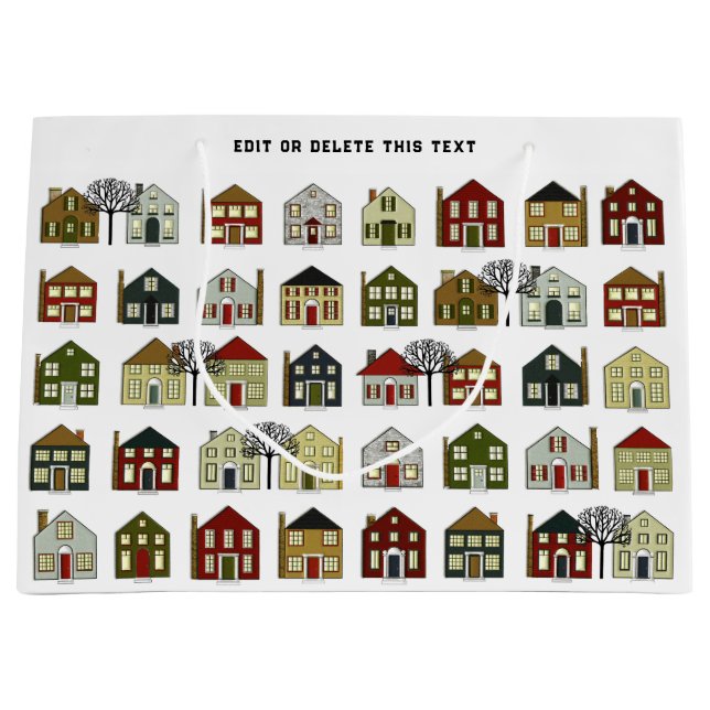 Grand Sac Cadeau Courtier immobilier (Devant)